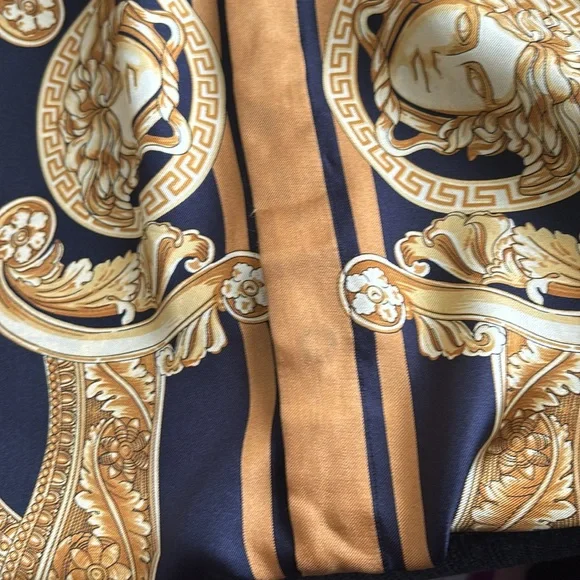 Versace Baroque Print Shirt - Black and Gold - Picture 6 of 14